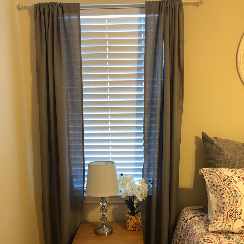 Grey 84in curtains